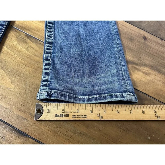 BKE Jeans Mens Size 25S Aiden Bootleg Bootcut Embroidered Denim - Picture 9 of 10